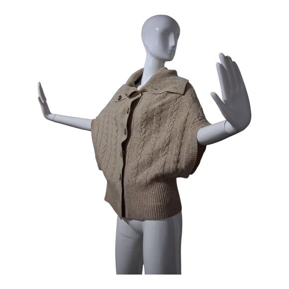 Margaret OLeary Quiet Luxury Womens Small Wool Cashmere Cable Knit Prep Sweater - Picture 7 of 14